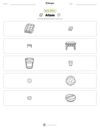 Atom printable worksheet preview