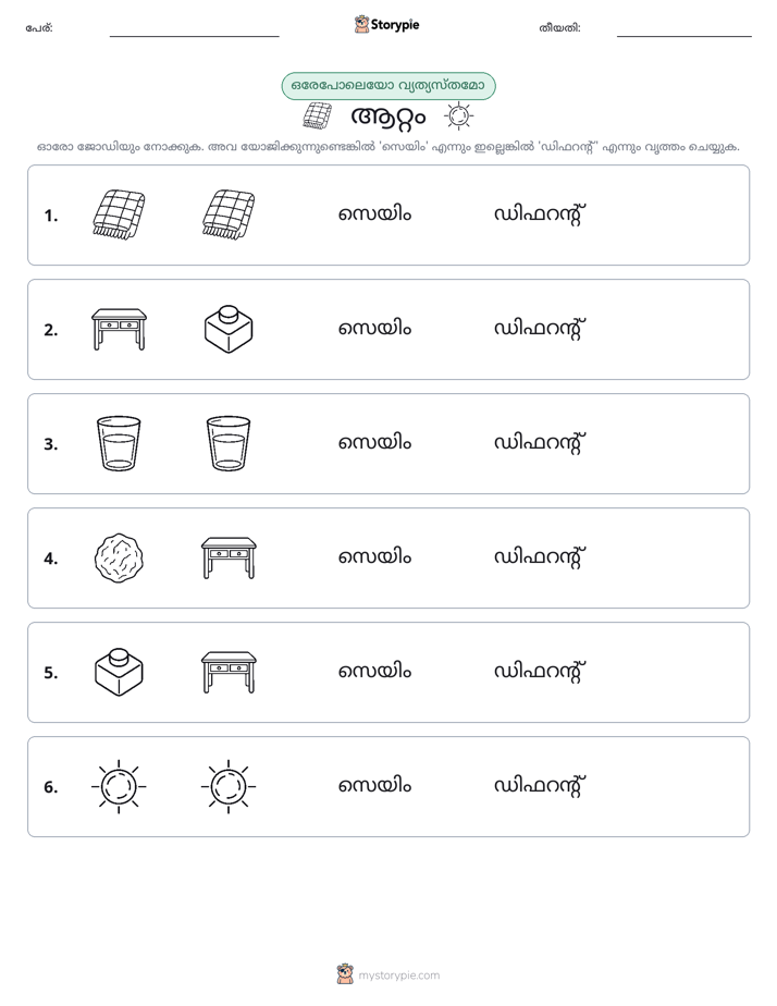 ഒന്നോ വ്യത്യാസമോ