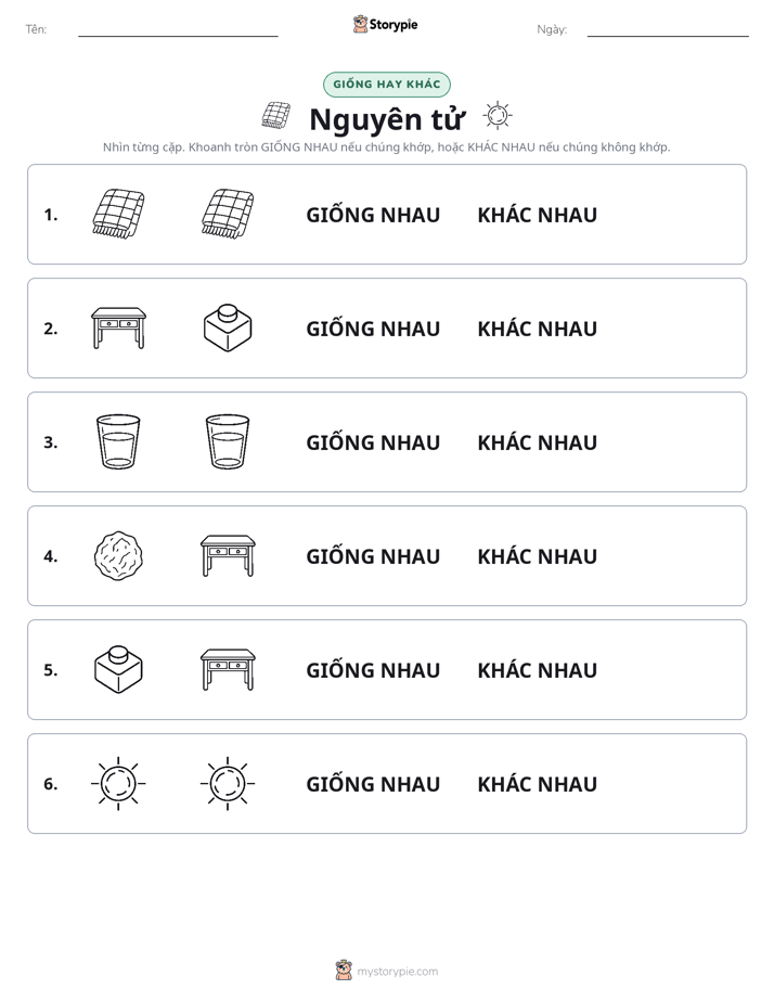 Giống Hay Khác