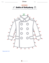 Battle of Gettysburg printable worksheet preview