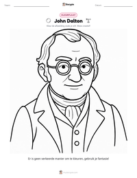 John Dalton afdrukbare werkblad voorbeeld