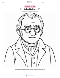Prévia da folha de atividades imprimível John Dalton