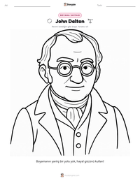 John Dalton yazdırılabilir çalışma sayfası önizlemesi