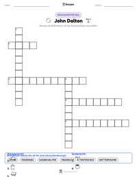 John Dalton druckbare Arbeitsblatt Vorschau