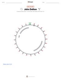 John Dalton printable worksheet preview