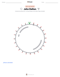 Vista previa de la hoja de trabajo imprimible de John Dalton