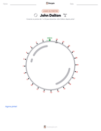 Prévia da folha de atividades imprimível John Dalton