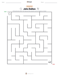 John Dalton druckbare Arbeitsblatt Vorschau