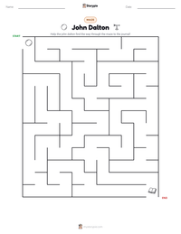 John Dalton printable worksheet preview