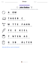 John Dalton druckbare Arbeitsblatt Vorschau