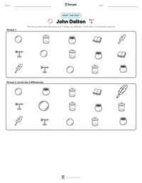 John Dalton printable worksheet preview
