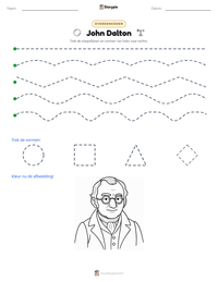 John Dalton afdrukbare werkblad voorbeeld
