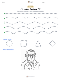 Prévia da folha de atividades imprimível John Dalton