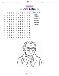 John Dalton afdrukbare werkblad voorbeeld