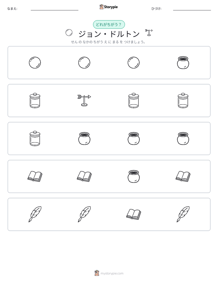 異なるものを見つけよう
