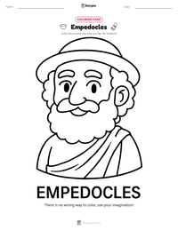 Empedocles printable worksheet preview