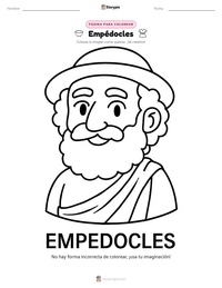 Vista previa de la hoja de trabajo imprimible de Empédocles