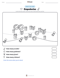 Empedocles printable worksheet preview