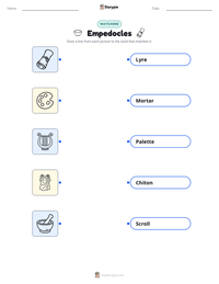 Empedocles printable worksheet preview