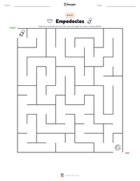 Empedocles printable worksheet preview
