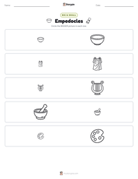 Empedocles printable worksheet preview