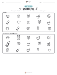 Empedocles printable worksheet preview