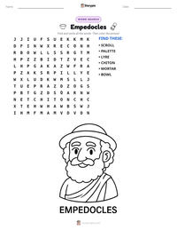 Empedocles printable worksheet preview