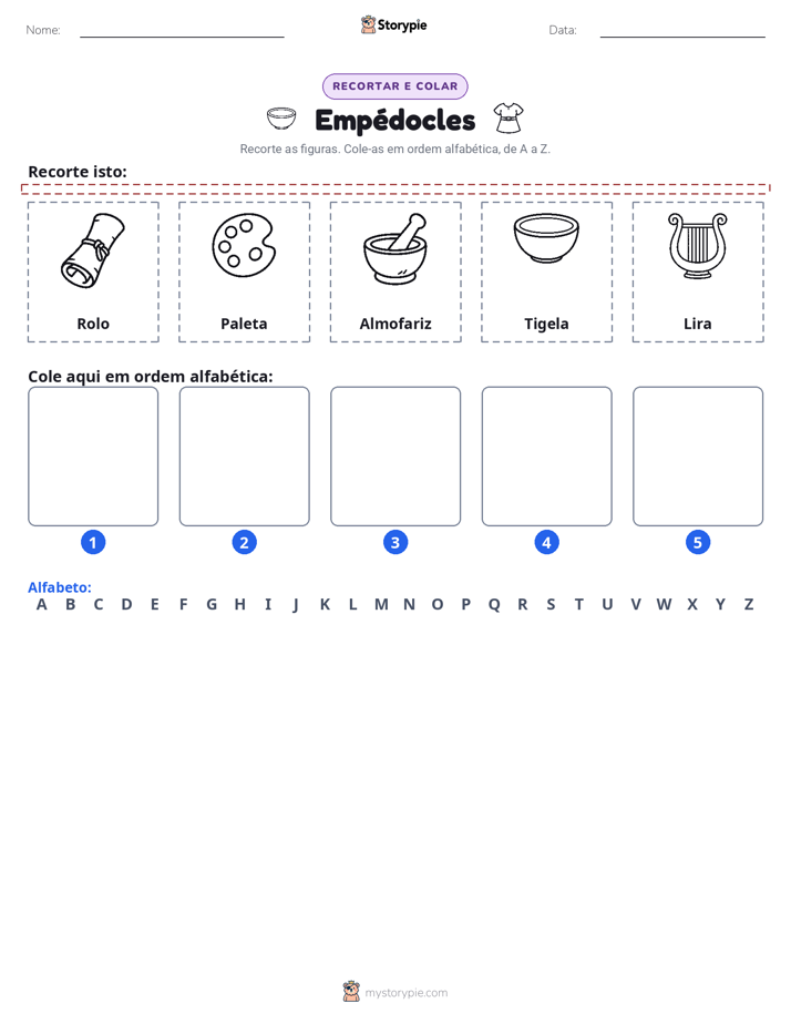 Recortar & Colar Alfabeto