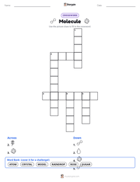 Molecule printable worksheet preview