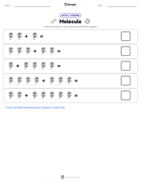Molecule printable worksheet preview