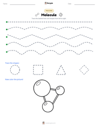 Molecule printable worksheet preview