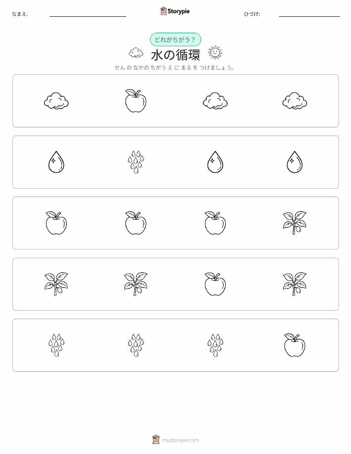 異なるものを見つけよう