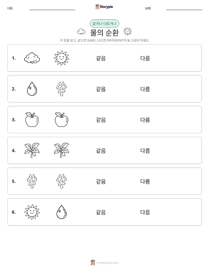 같은 것 또는 다른 것