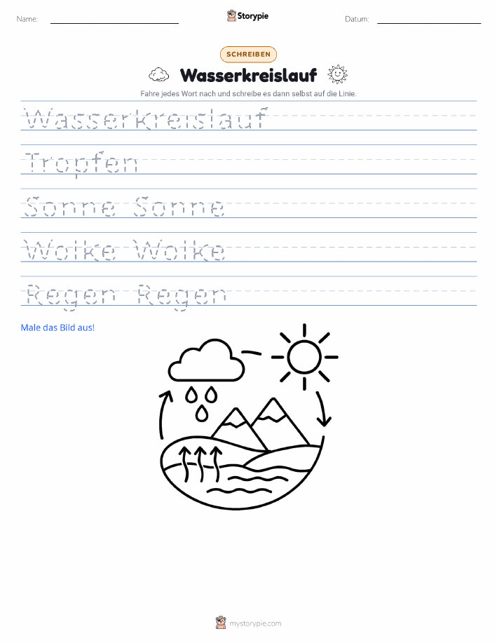 Schreibübung
