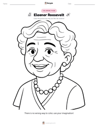 Eleanor Roosevelt printable worksheet preview