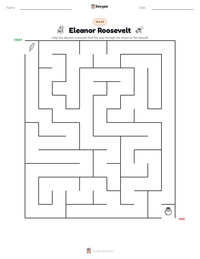 Eleanor Roosevelt printable worksheet preview