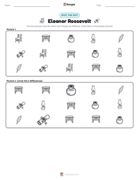 Eleanor Roosevelt printable worksheet preview