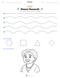 Eleanor Roosevelt printable worksheet preview
