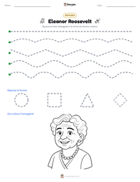Anteprima della scheda stampabile di Eleanor Roosevelt