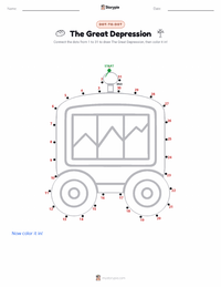The Great Depression printable worksheet preview