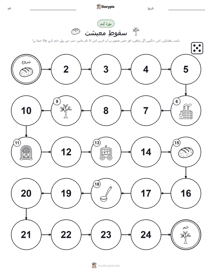 رول اور منتقل کریں کھیل