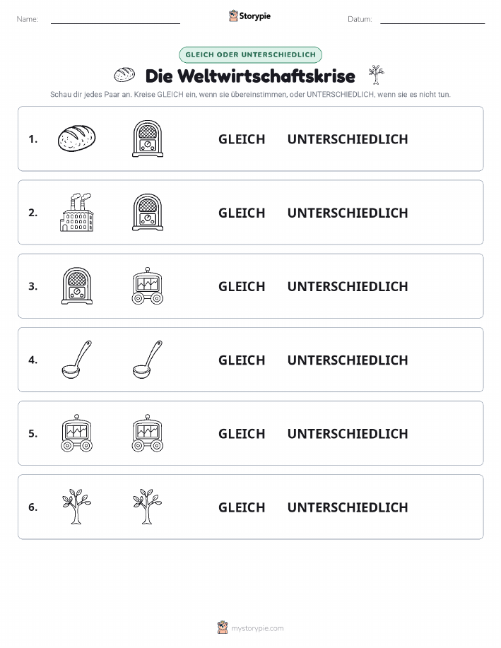 Gleich oder Anders