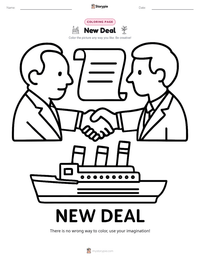 New Deal coloring page for kids
