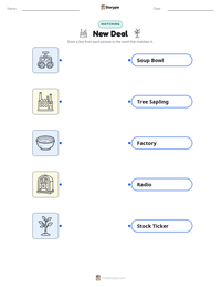 New Deal printable worksheet for kids