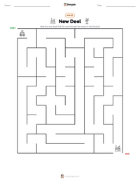 New Deal printable worksheet preview