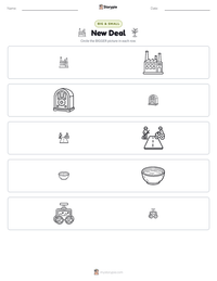 New Deal printable worksheet preview