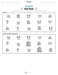 New Deal printable worksheet preview