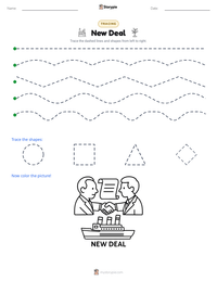 New Deal printable worksheet preview