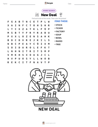 New Deal printable worksheet preview