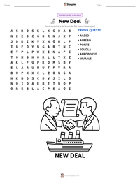 Anteprima della scheda stampabile di New Deal